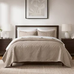 Madison Park Mansfield Antimicrobial Treated Reversible Quilt Set