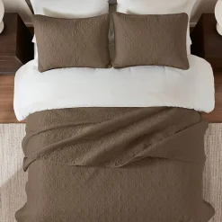 Madison Park Mansfield Antimicrobial Treated Reversible Quilt Set