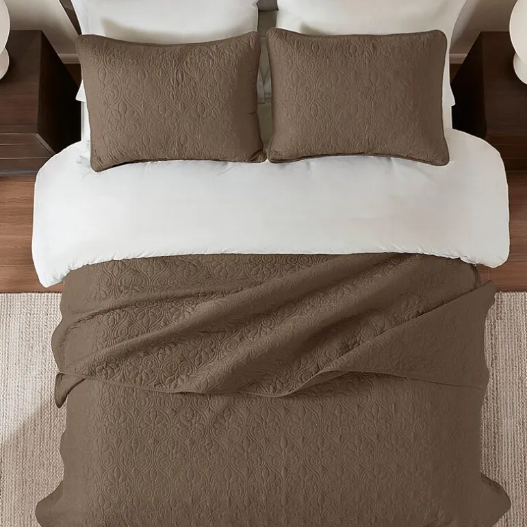 Madison Park Mansfield Antimicrobial Treated Reversible Quilt Set