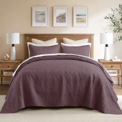 Madison Park Mansfield Oversized Antimicrobial Treated 3pc Bedspread Set