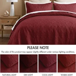 Madison Park Mansfield Oversized Antimicrobial Treated 3pc Bedspread Set