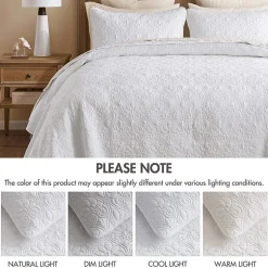 Madison Park Mansfield Oversized Antimicrobial Treated 3pc Bedspread Set