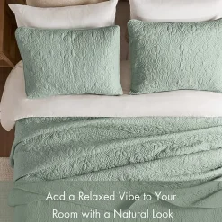 Madison Park Mansfield Oversized Antimicrobial Treated 3pc Bedspread Set