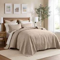 Madison Park Mansfield Oversized Antimicrobial Treated 3pc Bedspread Set