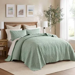 Madison Park Mansfield Oversized Antimicrobial Treated 3pc Bedspread Set