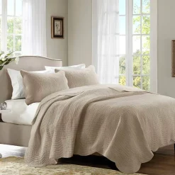 Madison Park Marino 3-Pc Reversible Scalloped Edge Quilt Set