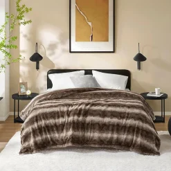 Madison Park Marselle Faux Fur Blanket