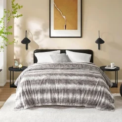 Madison Park Marselle Faux Fur Blanket