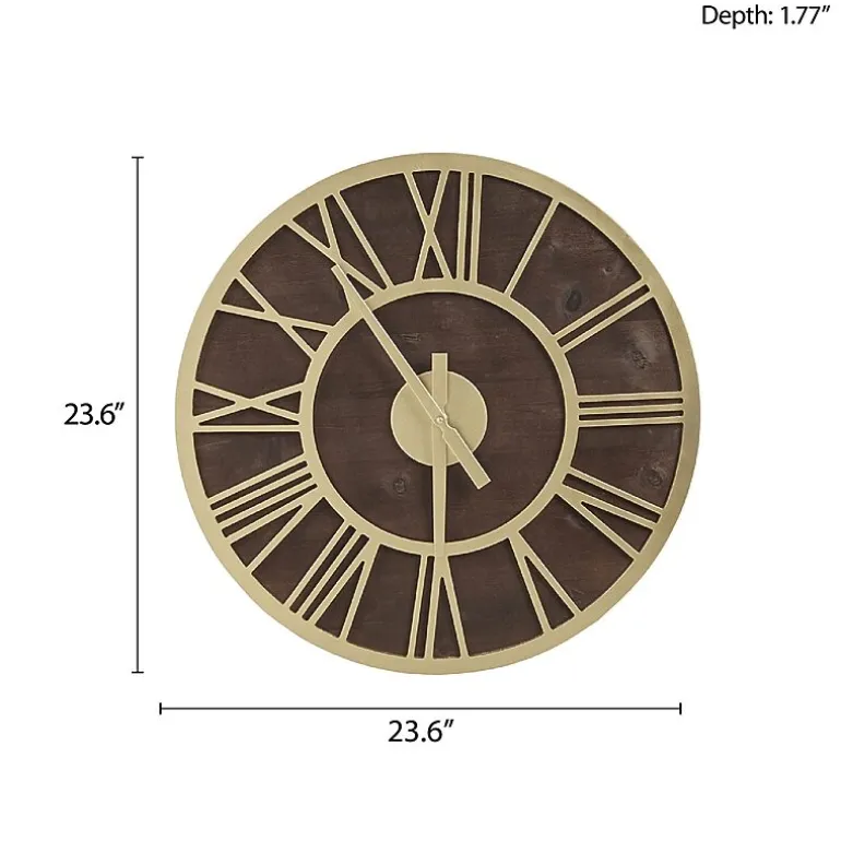 Madison Park Mason Wall Clock