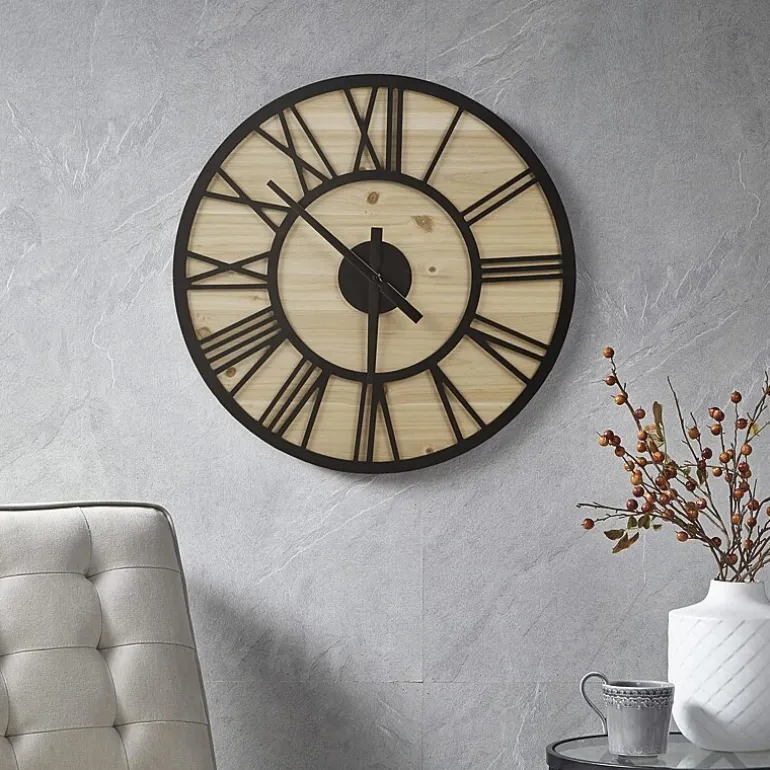 Madison Park Mason Wall Clock