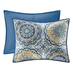 Madison Park Moraga 6-Pc Reversible Quilt Set With Throw Pillows