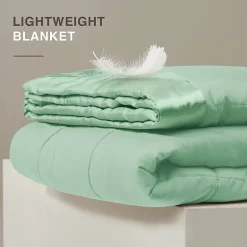 Madison Park Prospect Lightweight Down Alternative Blanket with Satin Trim