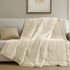 Madison Park Prospect Lightweight Down Alternative Blanket with Satin Trim