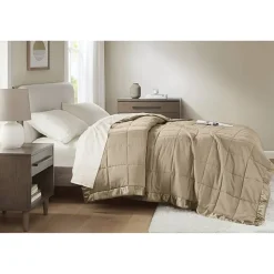 Madison Park Prospect Lightweight Down Alternative Blanket with Satin Trim