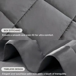 Madison Park Prospect Lightweight Down Alternative Blanket with Satin Trim