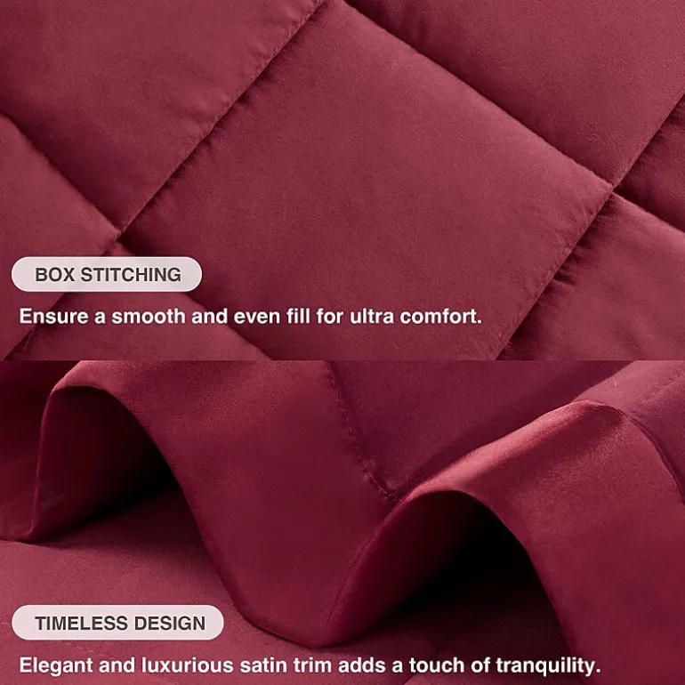 Madison Park Prospect Lightweight Down Alternative Blanket with Satin Trim