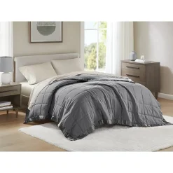 Madison Park Prospect Lightweight Down Alternative Blanket with Satin Trim