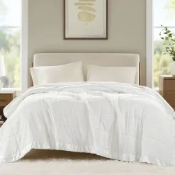 Madison Park Prospect Lightweight Down Alternative Blanket with Satin Trim