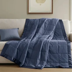 Madison Park Prospect Lightweight Down Alternative Blanket with Satin Trim
