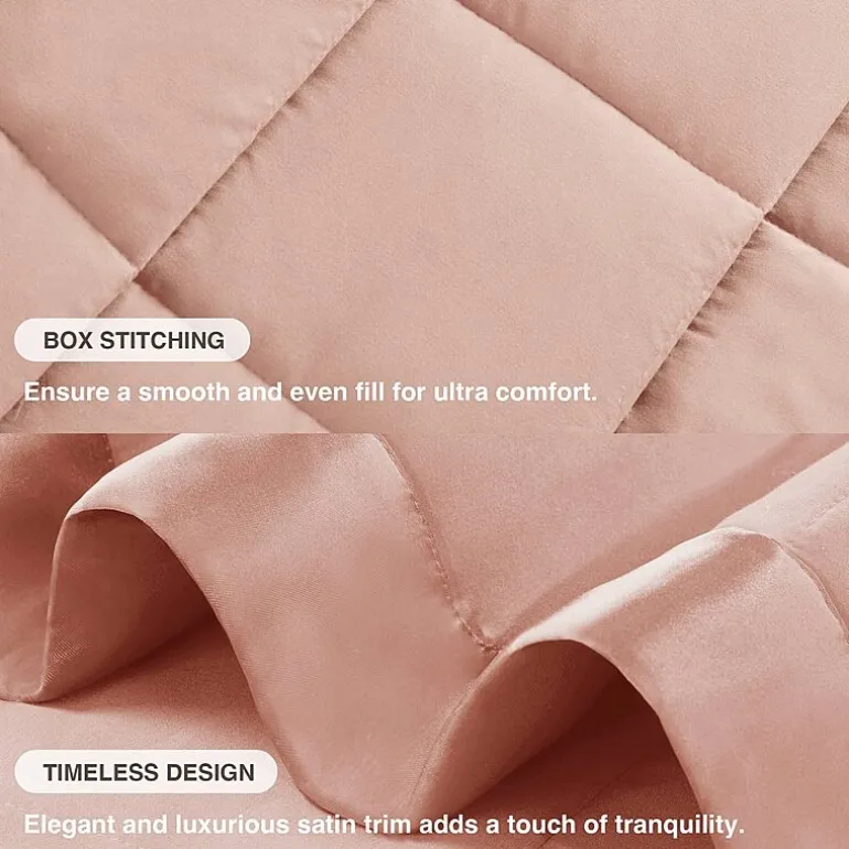 Madison Park Prospect Lightweight Down Alternative Blanket with Satin Trim