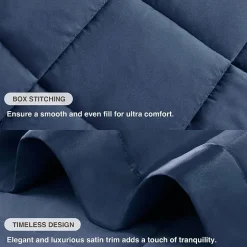 Madison Park Prospect Lightweight Down Alternative Blanket with Satin Trim