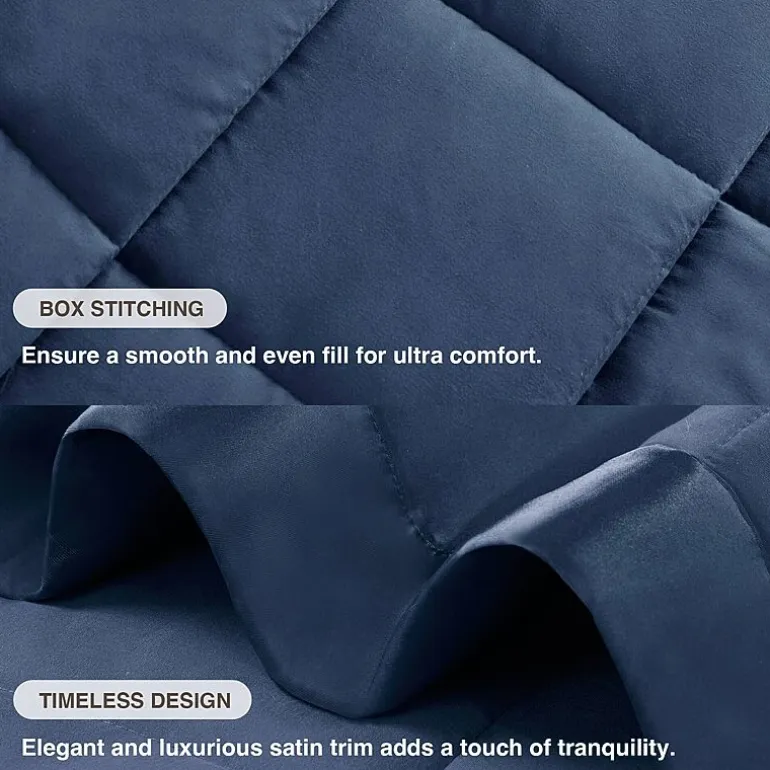 Madison Park Prospect Lightweight Down Alternative Blanket with Satin Trim