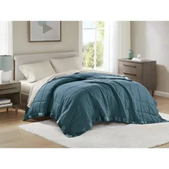 Madison Park Prospect Lightweight Down Alternative Blanket with Satin Trim