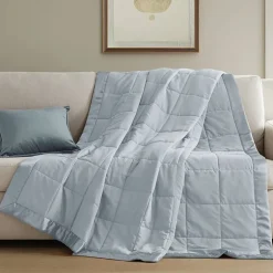 Madison Park Prospect Lightweight Down Alternative Blanket with Satin Trim