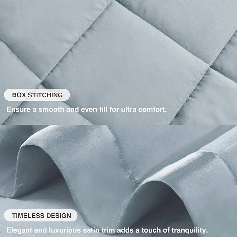 Madison Park Prospect Lightweight Down Alternative Blanket with Satin Trim