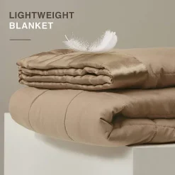 Madison Park Prospect Lightweight Down Alternative Blanket with Satin Trim