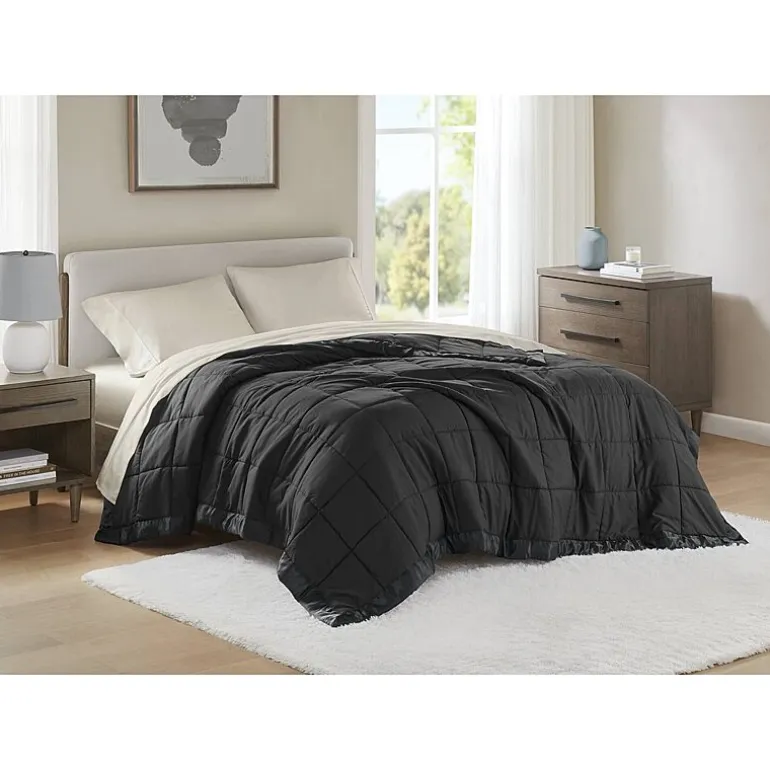 Madison Park Prospect Lightweight Down Alternative Blanket with Satin Trim