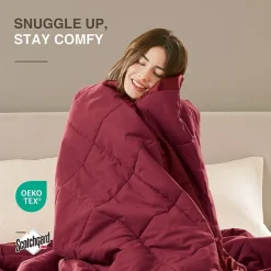 Madison Park Prospect Lightweight Down Alternative Blanket with Satin Trim