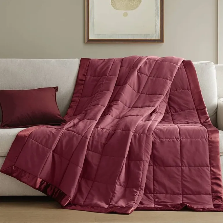 Madison Park Prospect Lightweight Down Alternative Blanket with Satin Trim