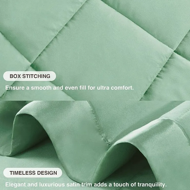 Madison Park Prospect Lightweight Down Alternative Blanket with Satin Trim