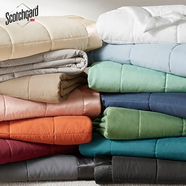 Madison Park Prospect Lightweight Down Alternative Blanket with Satin Trim