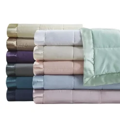 Madison Park Prospect Lightweight Down Alternative Blanket with Satin Trim