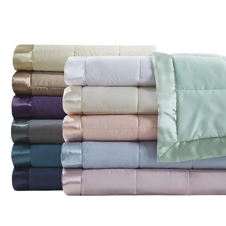 Madison Park Prospect Lightweight Down Alternative Blanket with Satin Trim