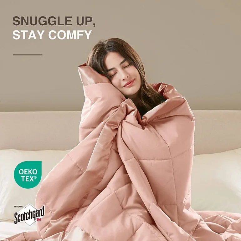 Madison Park Prospect Lightweight Down Alternative Blanket with Satin Trim