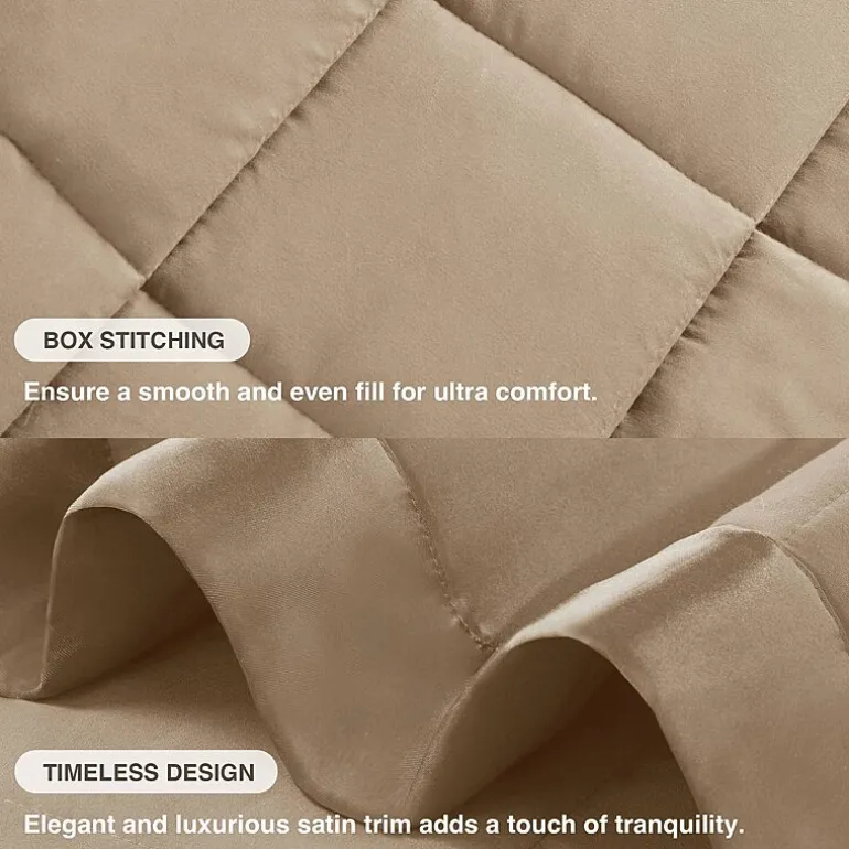 Madison Park Prospect Lightweight Down Alternative Blanket with Satin Trim