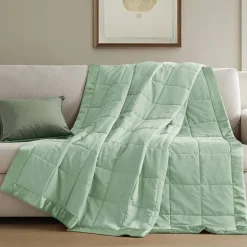 Madison Park Prospect Lightweight Down Alternative Blanket with Satin Trim