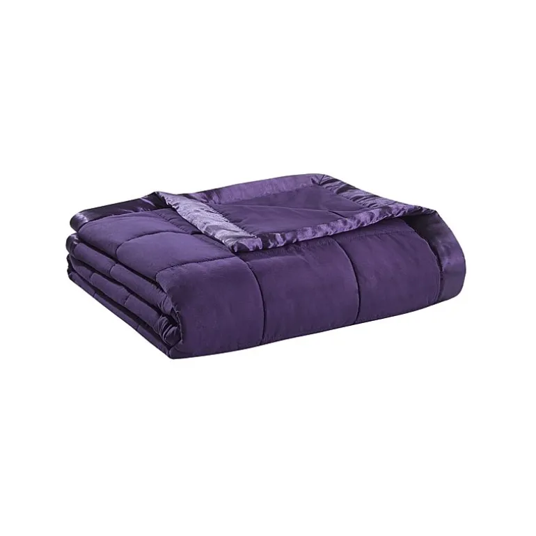 Madison Park Prospect Lightweight Down Alternative Blanket with Satin Trim