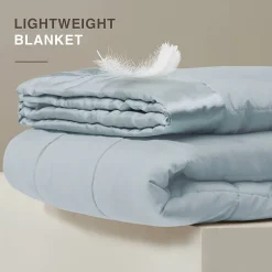 Madison Park Prospect Lightweight Down Alternative Blanket with Satin Trim