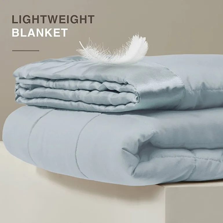 Madison Park Prospect Lightweight Down Alternative Blanket with Satin Trim