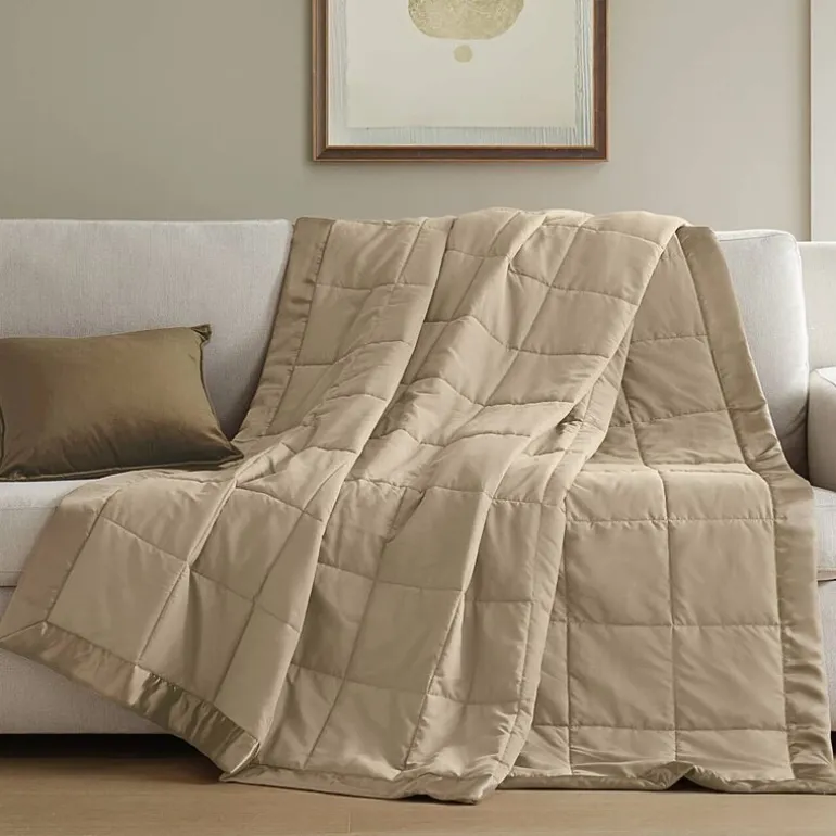 Madison Park Prospect Lightweight Down Alternative Blanket with Satin Trim