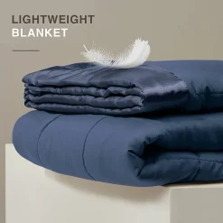 Madison Park Prospect Lightweight Down Alternative Blanket with Satin Trim