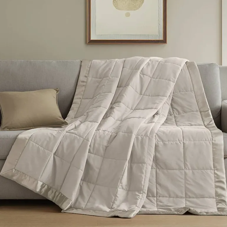 Madison Park Prospect Lightweight Down Alternative Blanket with Satin Trim