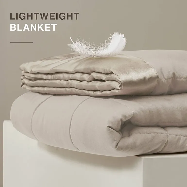 Madison Park Prospect Lightweight Down Alternative Blanket with Satin Trim