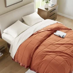 Madison Park Prospect Lightweight Down Alternative Blanket with Satin Trim