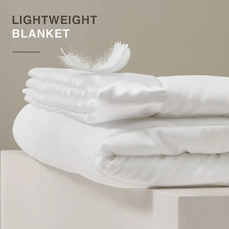 Madison Park Prospect Lightweight Down Alternative Blanket with Satin Trim