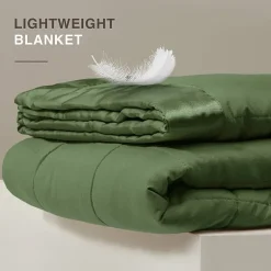 Madison Park Prospect Lightweight Down Alternative Blanket with Satin Trim